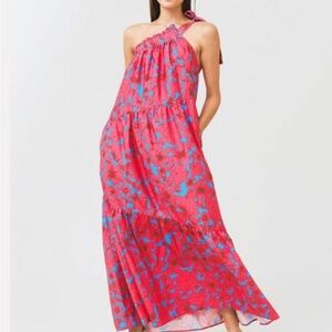 XIRENA Floral Pink and Blue Women's Dress